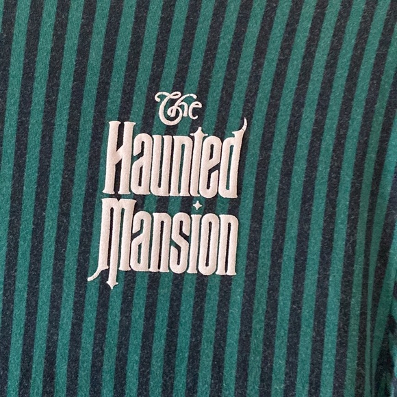 Disney Her Universe HM Haunted Mansion Striped Ghost Host Babydoll Dress - Picture 6 of 10